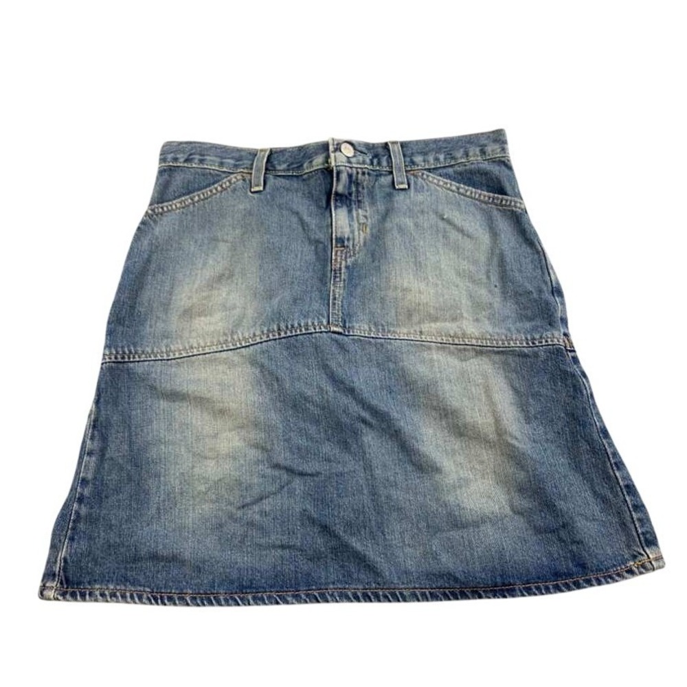 Vintage Gap Jeans Mini Skirt Women 4 Blue Denim‎ 100% Cotton Pockets Jean Washed